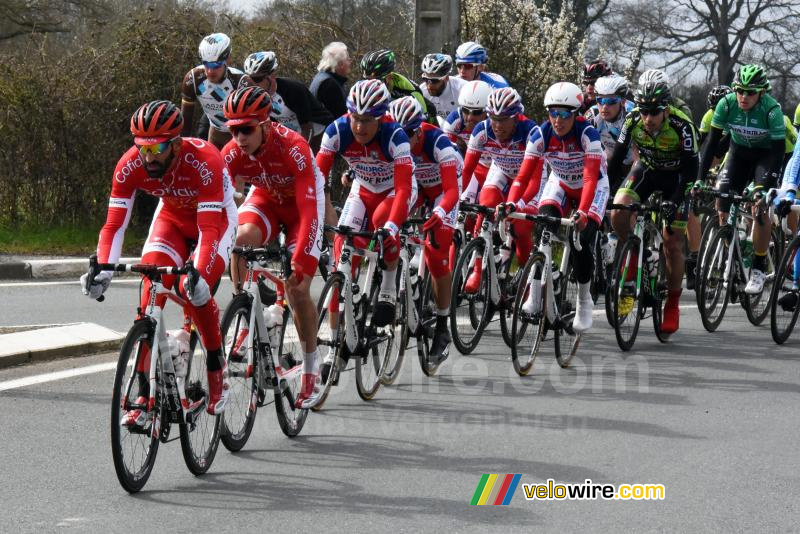 Geoffrey Soupe (Cofidis) heeft hard gewerkt aan kop van de achtervolgingsgroep