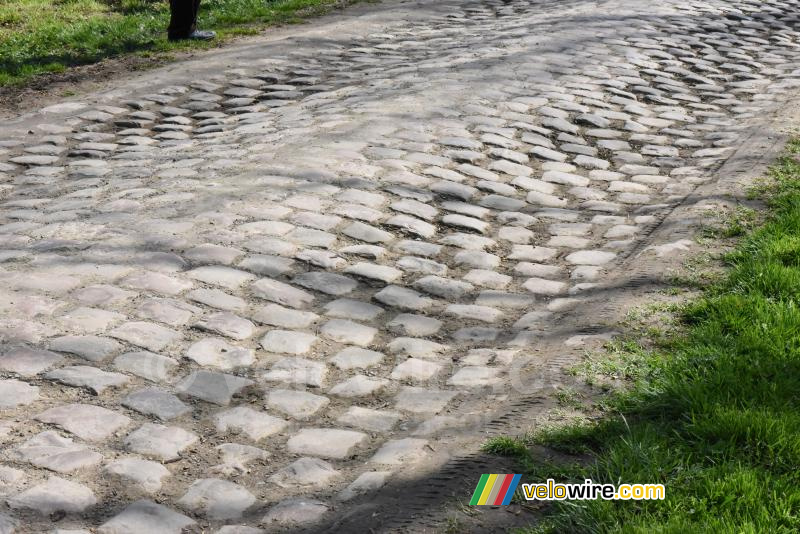 De kasseien van de strook tussen Viesly en Quiévy