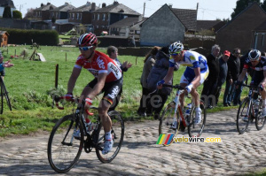 Sean de Bie (Lotto-Soudal) dans le secteur de Viesly à Quiévy (570x)