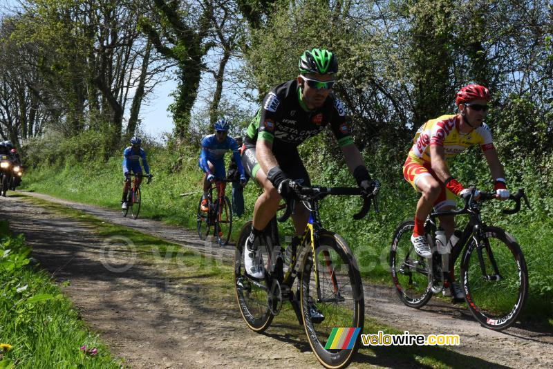 Pierre-Luc Périchon (Bretagne-Séché) op de ribin in Milizac