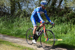 Jerome Baugnies (Wanty-Groupe Gobert) dans le ribin à Milizac (622x)