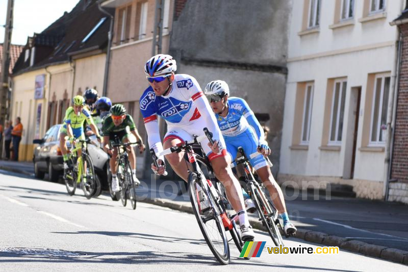 Mickael Delage (FDJ) in de kopgroep