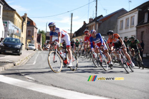 Steven Tronet (Auber 93) dans le peloton à Chocques (600x)