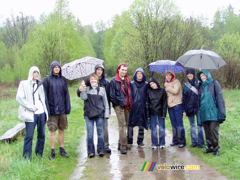 Groepsfoto in het Białowieska bos
