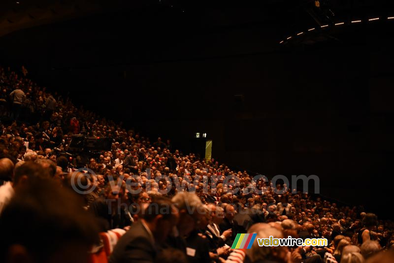 De presentatie van de Tour zorgt altijd voor een vol Palais des Congrès