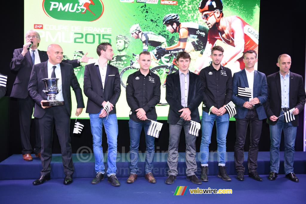 De Bretagne-Séché Environnement ploeg, winnaar van het ploegenklassement