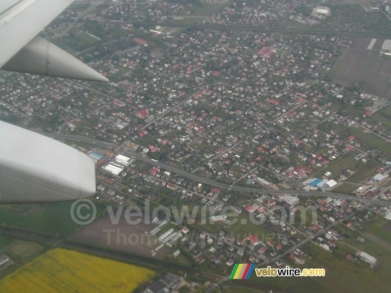 Warschau vanuit de lucht