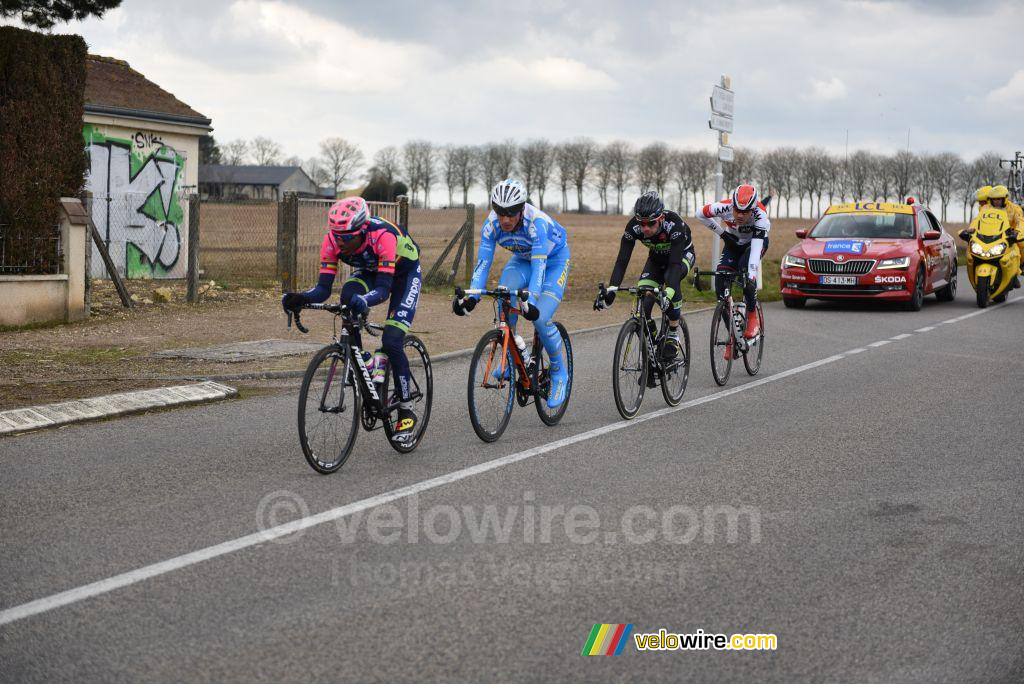 De kopgroep vlakbij Segry