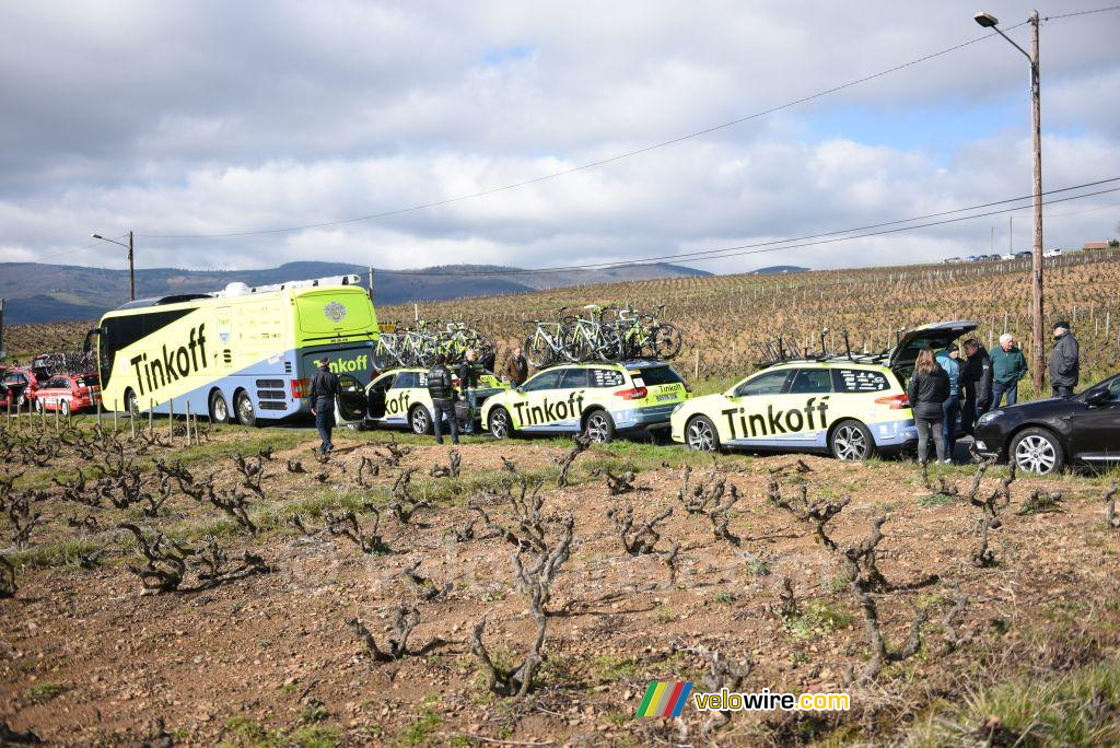 De start in de wijngaarden: Tinkoff