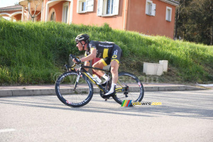 Thomas Voeckler (Direct Energie) seul à l'avant à Saint Uze (573x)