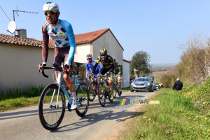 Le groupe de tête dans la Côte des Gardes : Maxime Daniel, Ryan Anderson, Murilo Fischer & Yannis Yssaad (1031x)
