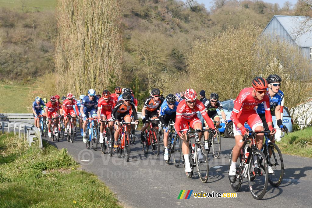 Rayane Bouhanni (Cofidis) op de Côte de Roussay