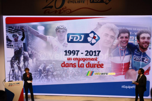 Stéphane Pallez (PDG de la FDJ) revient sur les 20 ans de sponsoring de l'équipe (931x)