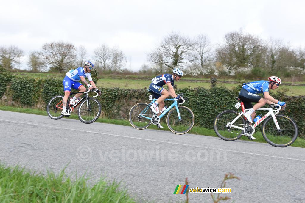 Kévin Le Cunff, Benoît Cosnefroy & Marc Fournier gingen er al snel vandoor