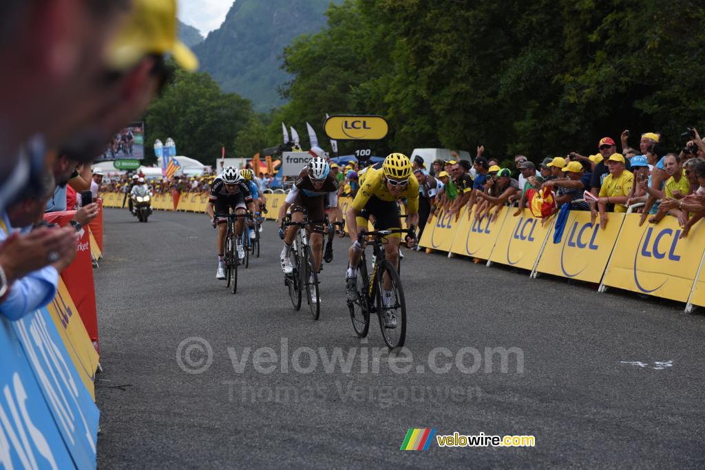 Geraint Thomas (Team Sky) pakt de tweede plaats