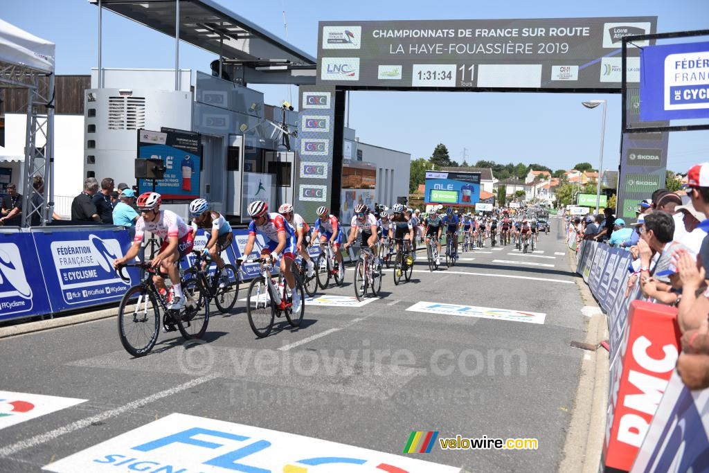 Doorkomst over de finishlijn