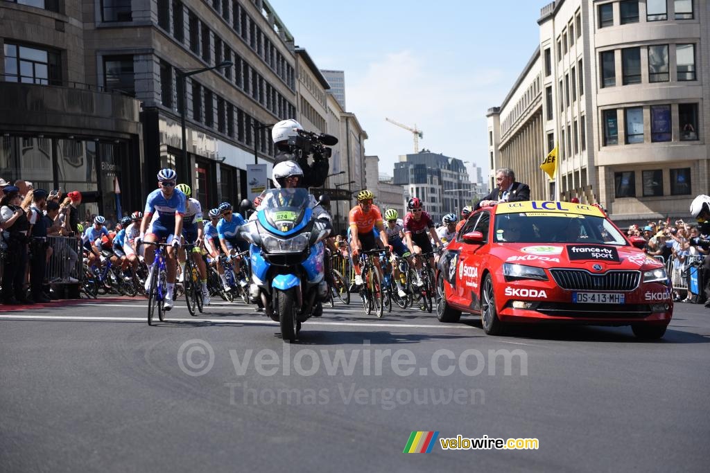 Le départ de la première étape du Tour de France 2019 à Bruxelles