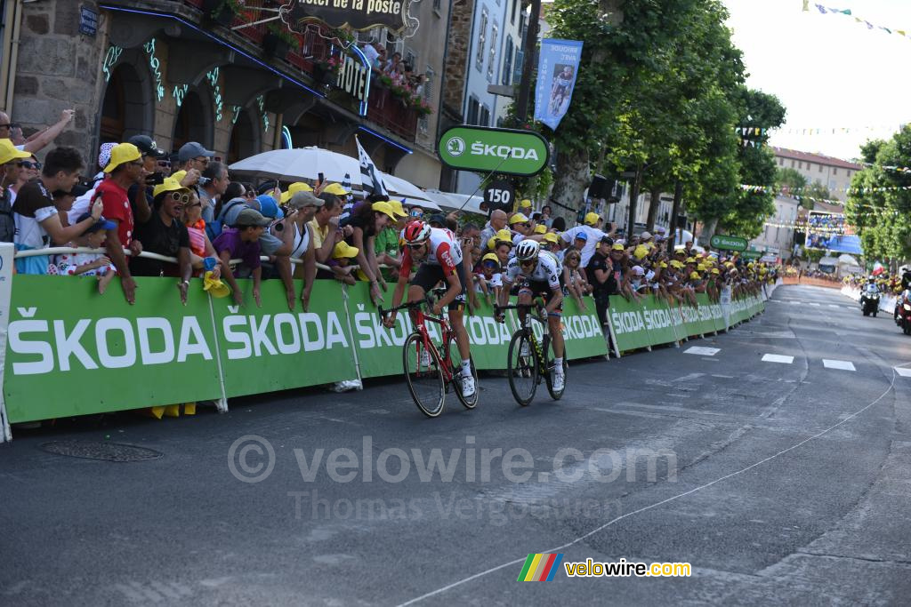 Tiesj Benoot (Lotto Soudal) & Daryl Impey (Mitchelton-Scott)