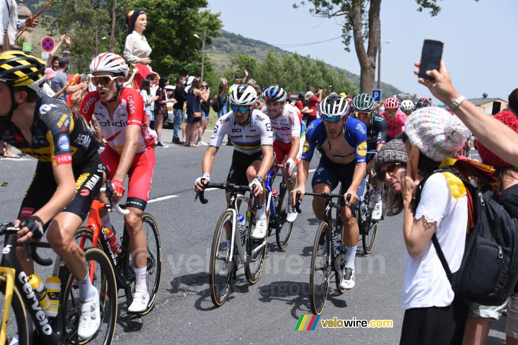 Julian Alaphilippe (Deceuninck – Quick-Step) op de Col de Puymorens