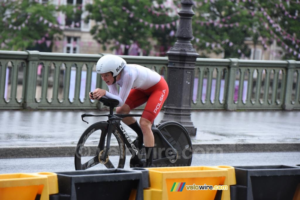 Marta Lach (Poland) on her way back