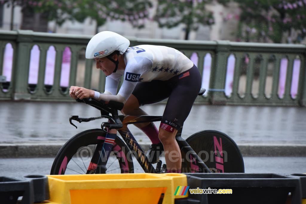 Chloe Dygert (Verenigde Staten) op de terugweg (2)