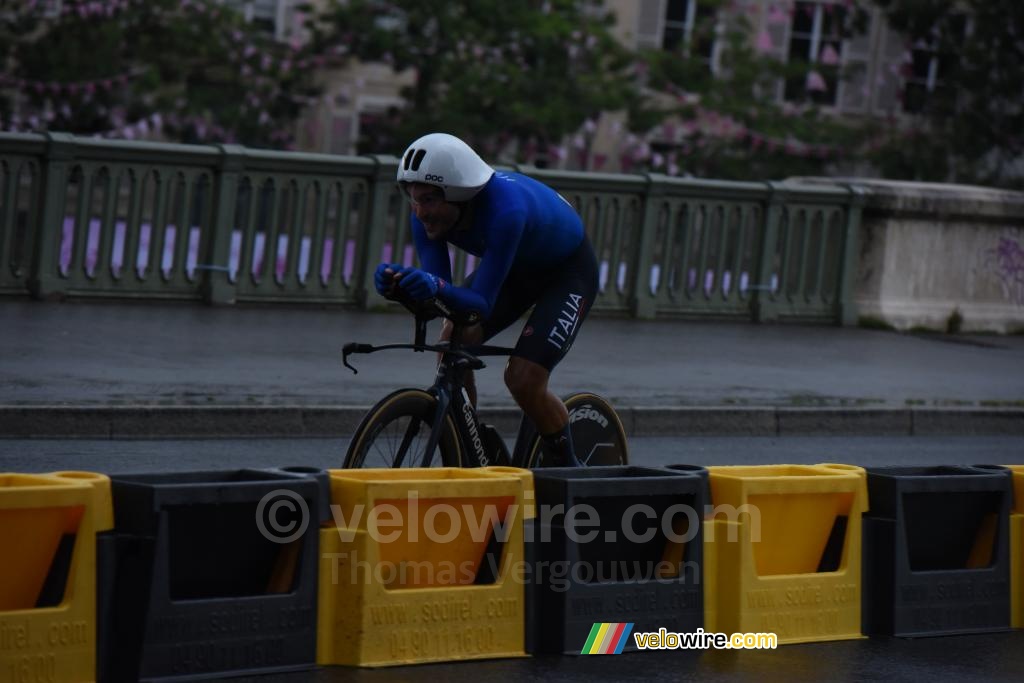 Alberto Bettiol (Italy), on his way back