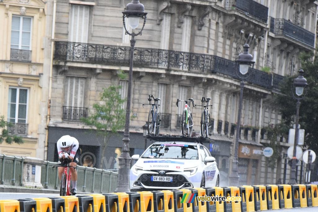 Stefan Bissegger (Switzerland), on his way back