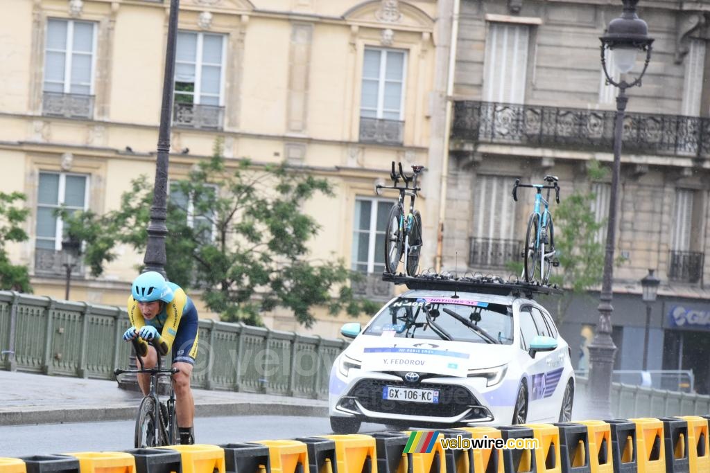 Yevgeniy Fedorov (Kazakhstan), on his way back