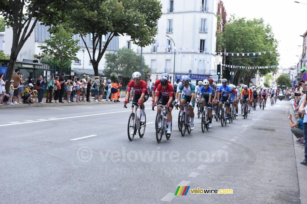 Het peloton in Malakoff