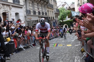 Marco Haller (Autriche) dans la deuxième montée de la Butte Montmartre (42x)