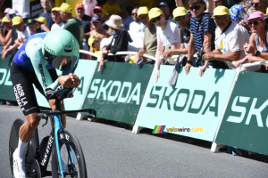 Bastien Tronchon (Decathlon AG2R La Mondiale Team) during the Caen > Caen time trial (206x)