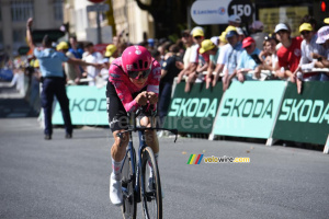 Neilson Powless (EF Education First-EasyPost) during the Caen > Caen time trial (204x)