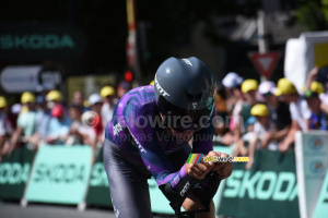 Ben O'Connor (Team Jayco AlUla) during the Caen > Caen time trial (200x)
