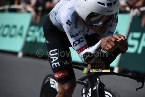 Jhonatan Narvaez (UAE Team Emirates XRG) during the Caen > Caen time trial (192x)