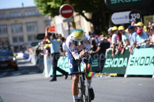 Steff Cras (TotalEnergies) during the Caen > Caen time trial (184x)