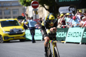 Tiesj Benoot (Team Visma | Lease a Bike) during the Caen > Caen time trial (194x)