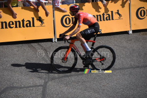 Thymen Arensman (INEOS Grenadiers) arrives in Peyragudes (155x)