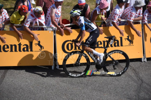 Enric Mas (Movistar Team) arrives in Peyragudes (162x)