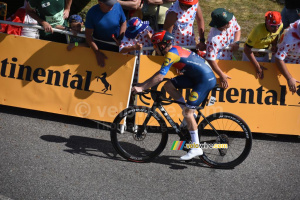 Mattias Skjelmose (Lidl-Trek) arrives in Peyragudes (179x)