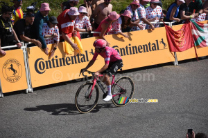 Ben Healy (EF Education First-EasyPost) arrives in Peyragudes (165x)