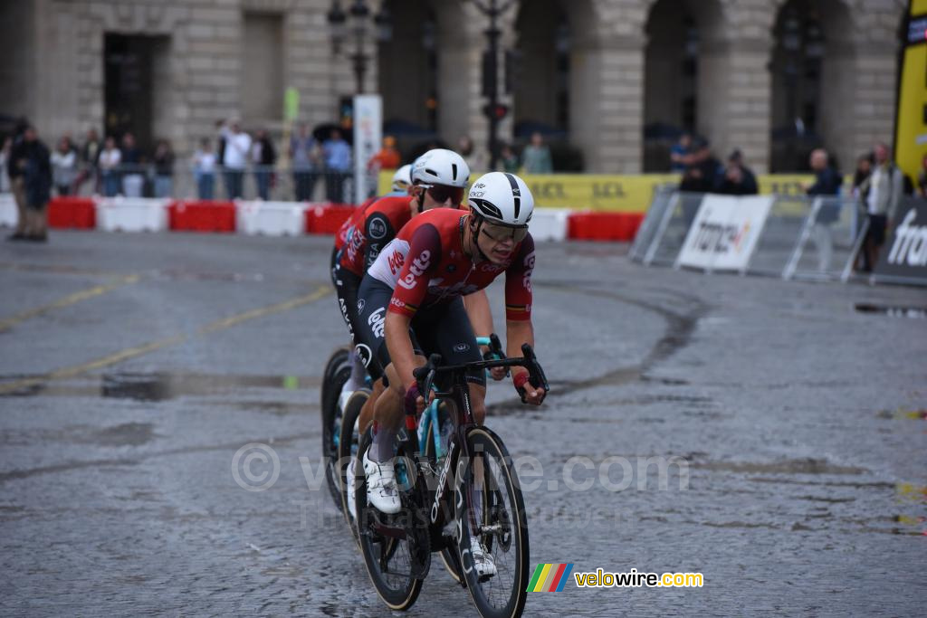 Arnaud de Lie (Lotto) & Kevin Vauquelin (Arkéa-B&B Hotels)