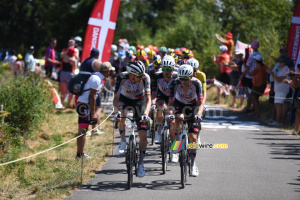 Le groupe Maillot Jaune emmené par l'équipe UAE Team Emirates XRG (9e étape) (143x)