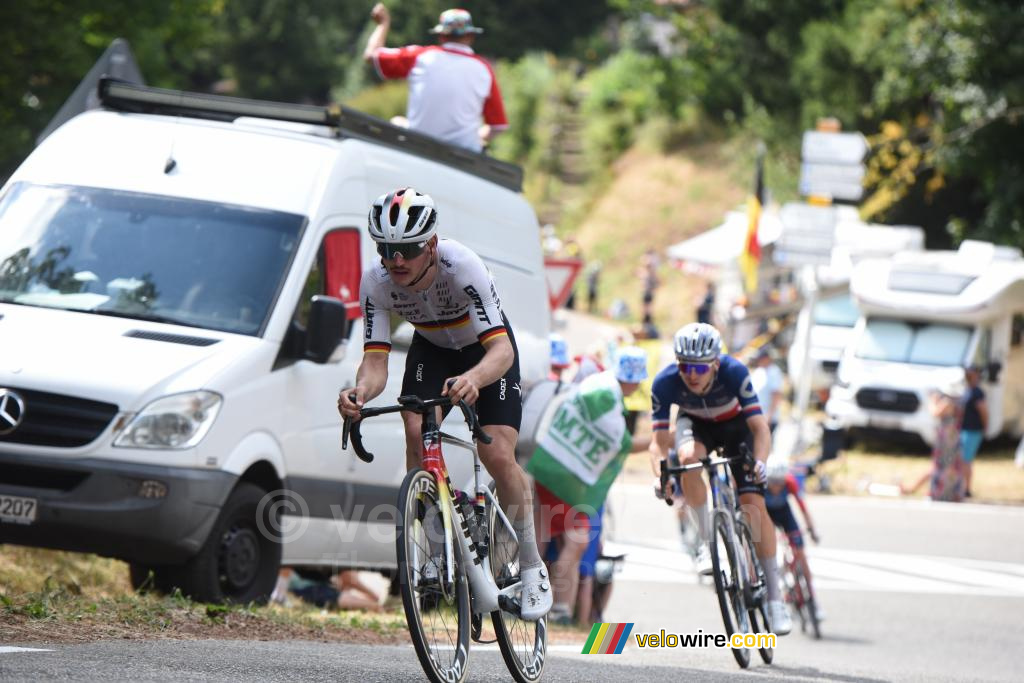 Felix Engelhardt, Duits kampioen, en Romain Grégoire, Frans kampioen