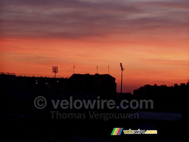Mooie lucht bij mij achter