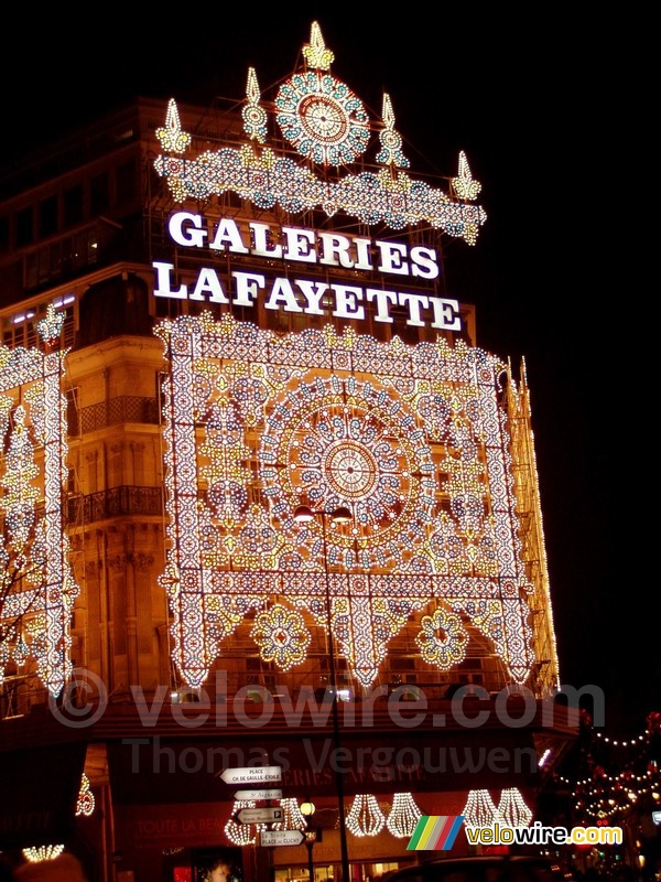 De Galeries Lafayette ter gelegenheid van Kerst