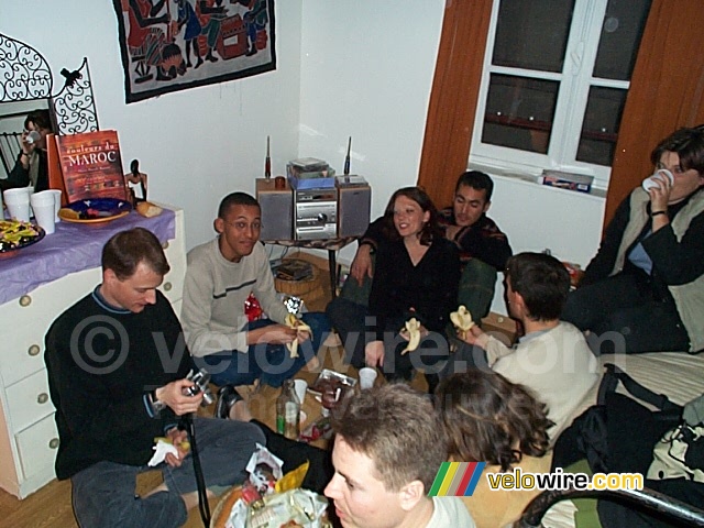 [Housewarming Isa & Pierre]: Hugo, Rachid, Virginie, Fabian, Virginie, Sébastien, Marie en Stefan