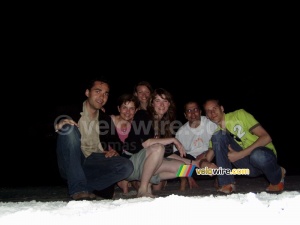 Romain, Ruth, Vicky, Muriel, Martin & Thomas @ Sarasota beach (1052x)