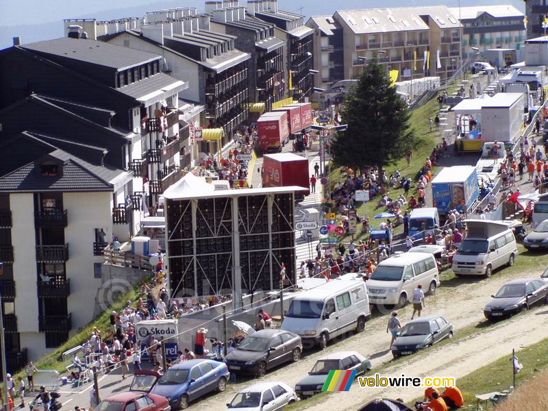 Het Tourcircus op Pla d'Adet