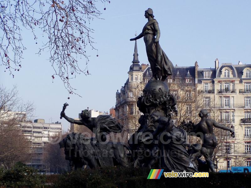 A statue on the Place de la Nation