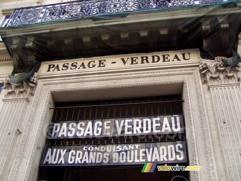 The entrance of the Passage Verdeau